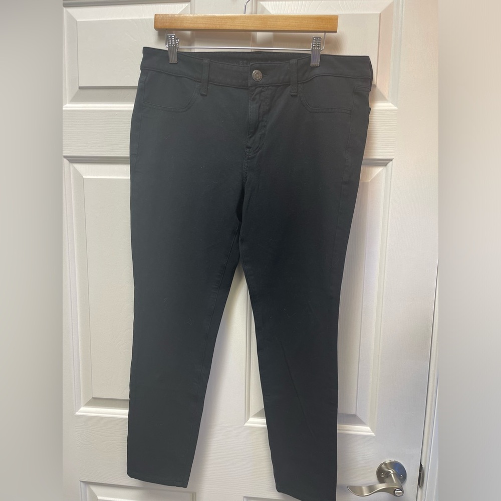 AEO Super Stretch Jegging Black 16R EUC